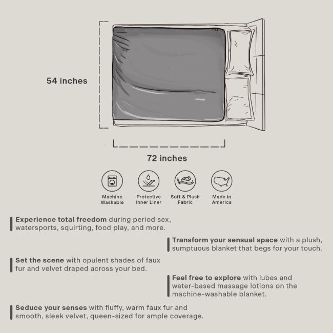 Fasinator Throw - Regular size - Faux Fur Grey & Black