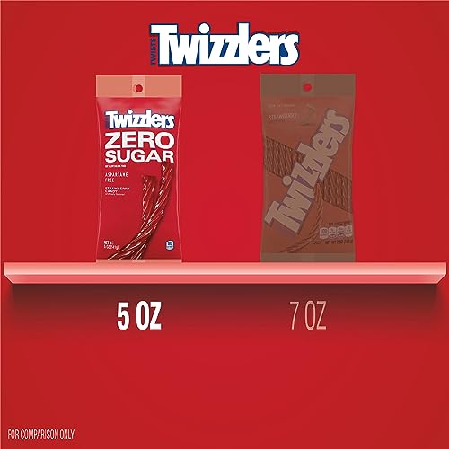 Sugar Free Strawberry Twizzlers 5 Ounce Theater Size Pack 1 Bag