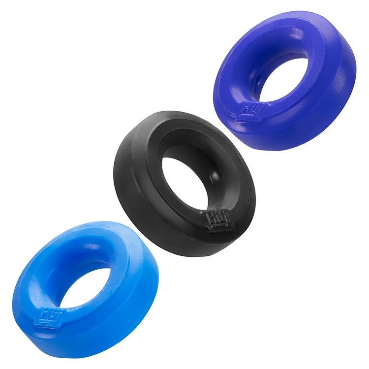 HUJ3 c-ring 3-pack, COBALT MULTI - Tar/Cobalt/Aqua