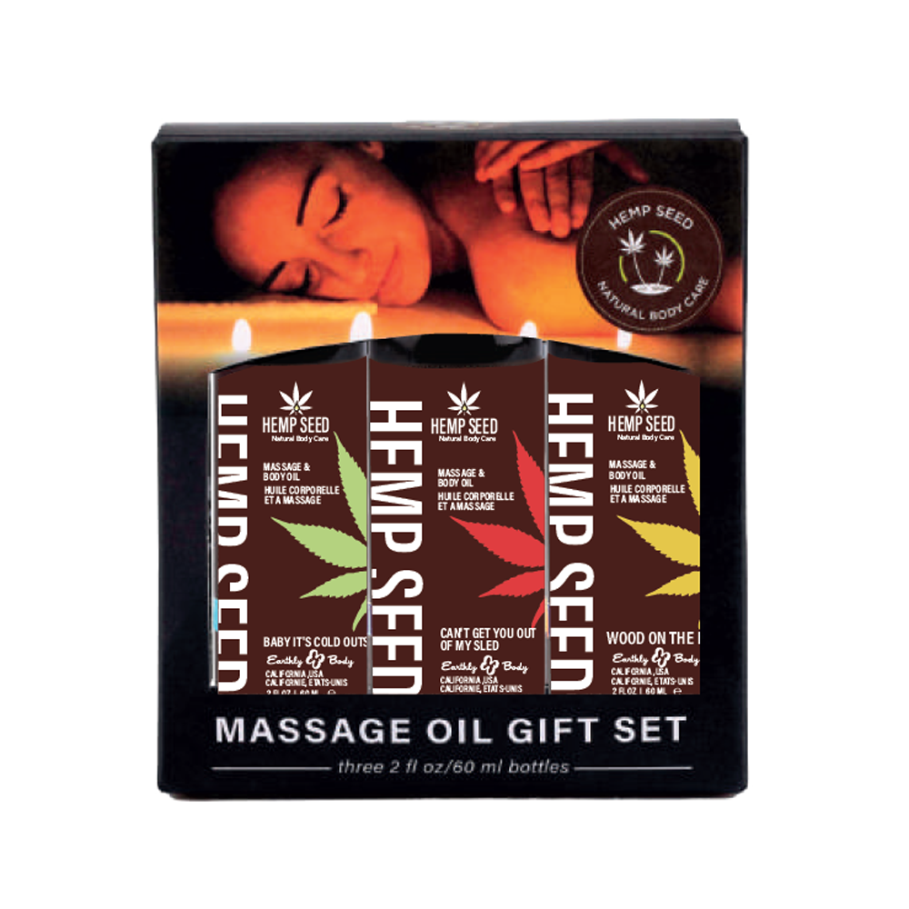 Hemp Seed Winter Massage Oil Gift Set