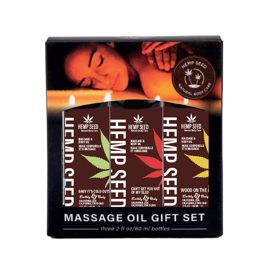 Hemp Seed Winter Massage Oil Gift Set
