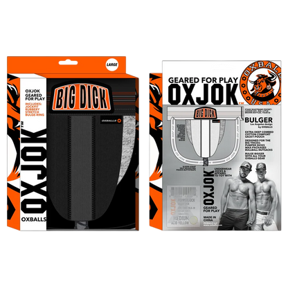 BULGER, the big pouch jock, BLACK IRON, MEDIUM