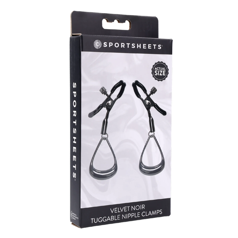 Velvet Noir Tuggable Nipple Clamps