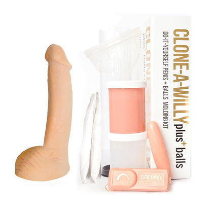 Clone-A-Willy Do-It-Yourself Penis and Balls Molding Kit – Light Skin Tone