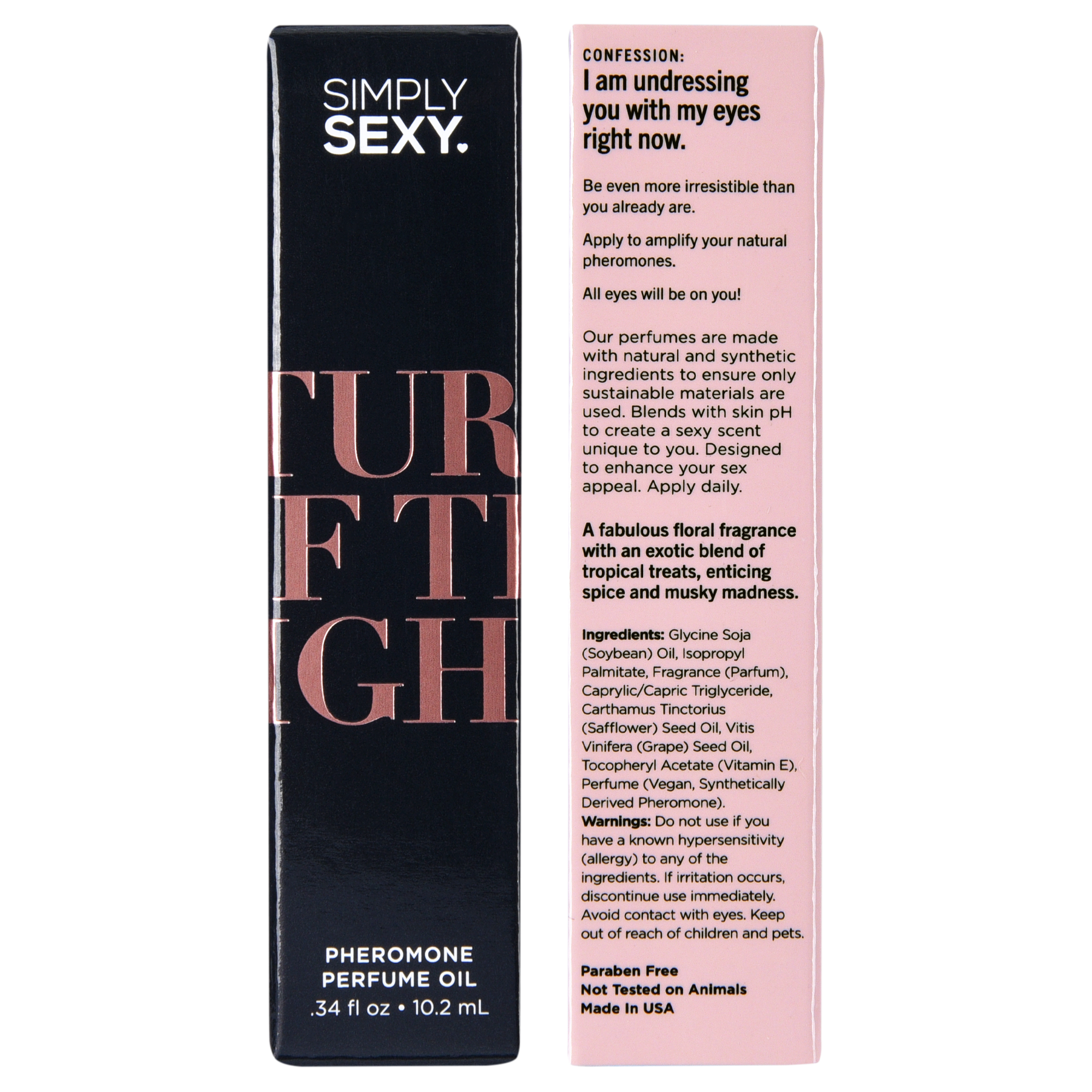 SIMPLY SEXY PHEROMONE PERFUME OIL ROLL-ON - TURN OFF THE LIGHTS - 0.34 floz | 10.2mL
