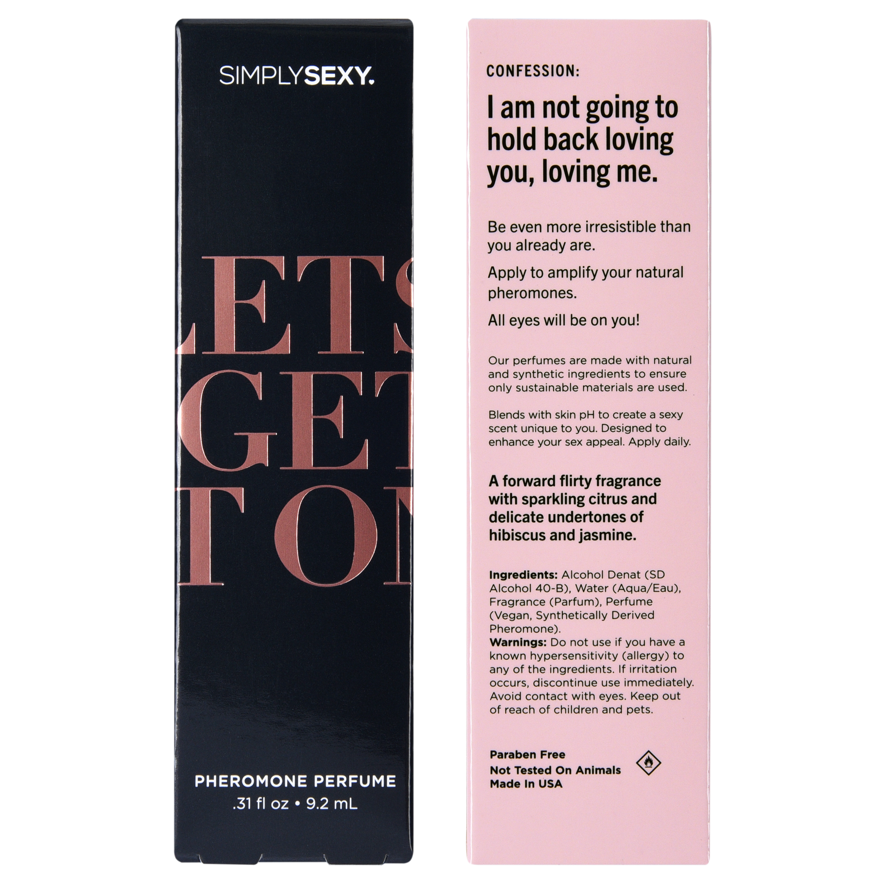 SIMPLY SEXY PHEROMONE PERFUME SPRAY - LET'S GET IT ON - 0.31 floz | 9.2mL