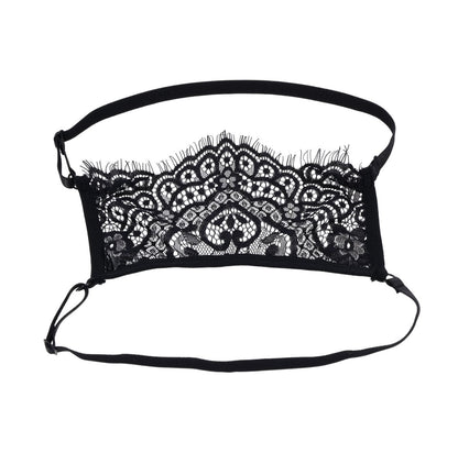 Veiled Vision Lace Blindfold - Black
