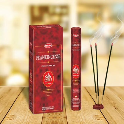 Frankincense - Box of Six 20 Sticks Tubes, 120 Sticks Total - HEM Incense from India