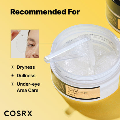 Advanced Snail Hydrogel Eye Patch by Cosrx for Unisex - 60 Pc Patches
