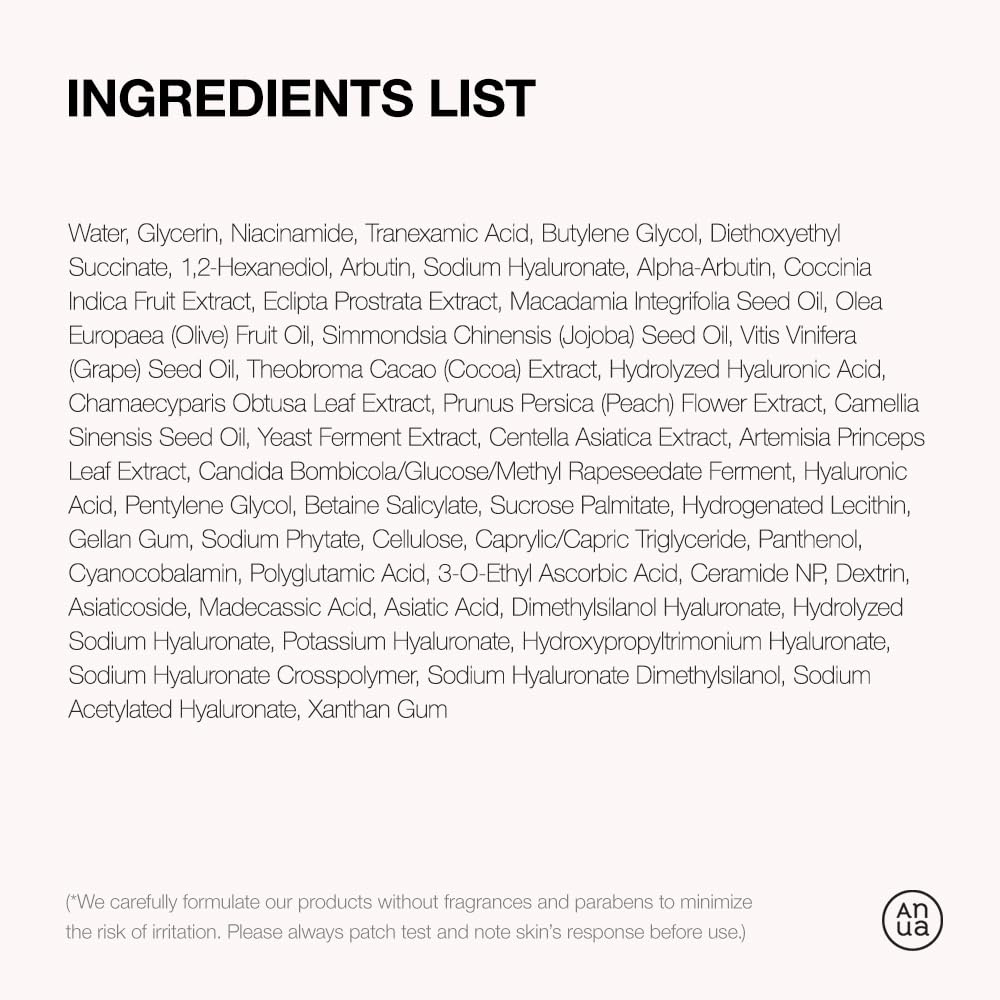 ANUA Niacinamide 10 + TXA 4 Serum, Hyaluronic Acid, Tranexamic acid, Vitamin B12, Facial Serum for Glass Skin, Clarifying, Radiant Complexion with Natural Color, Korean Skin Care (30ml /1.01 fl.oz)