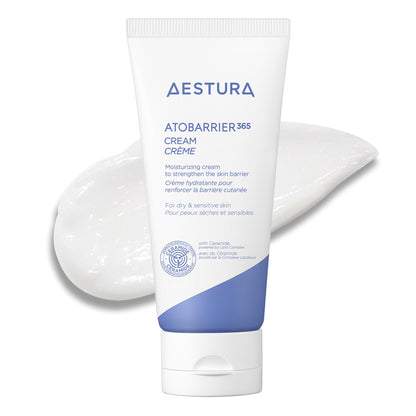 AESTURA ATOBARRIER365 Cream with Ceramide, Korean Moisturizer for Barrier Repair | 120-hour Lasting Hydration, Capsuled Ceramides for Dry & Sensitive Skin, Non-comedogenic tested, 2.70 fl.oz.(Renewed)