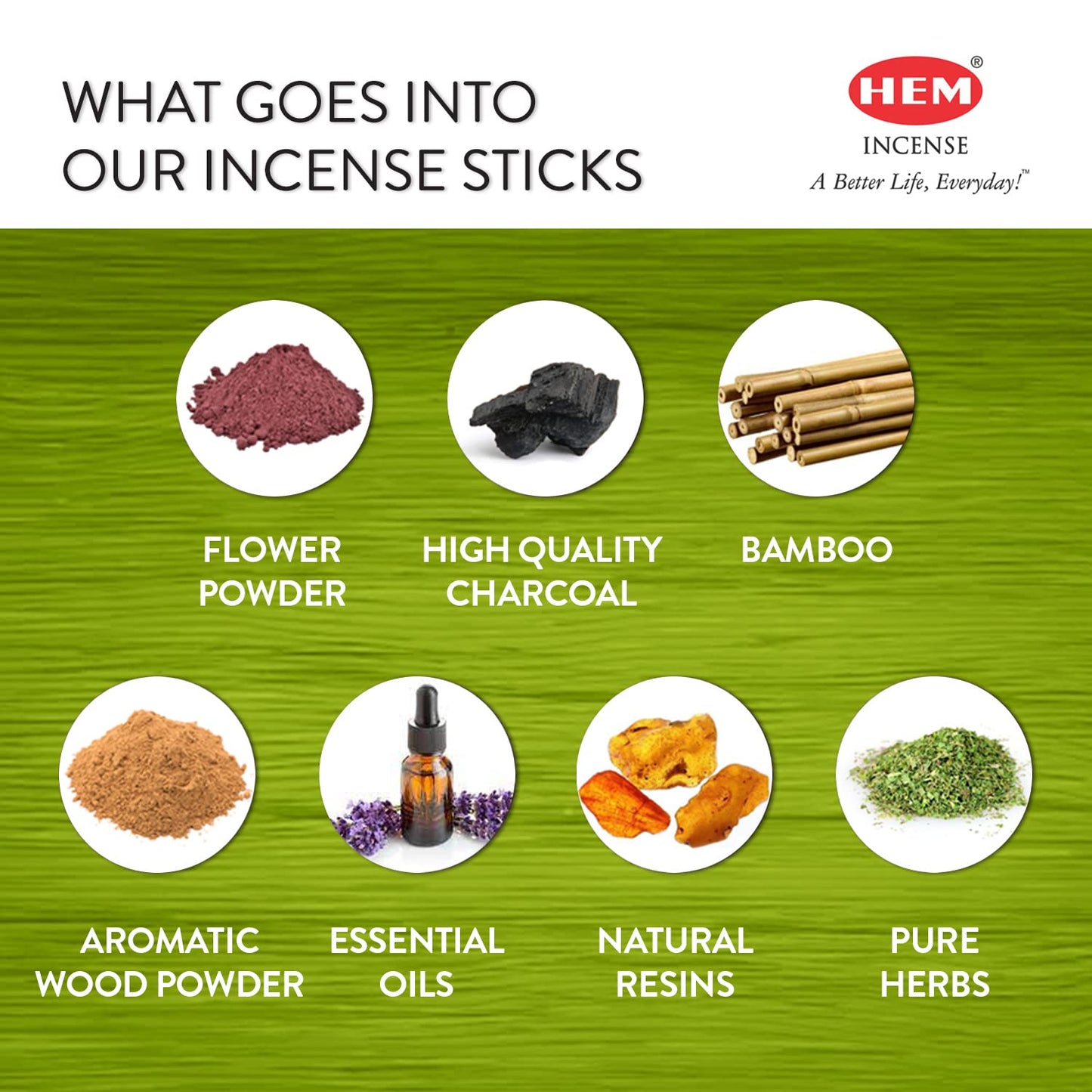 HEM Incense Sticks - Fragrance Patchouli - 120 Sticks