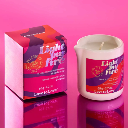 LIGHT MY FIRE - MASSAGE CANDLE - COCONUT 65G / 2.2OZ.