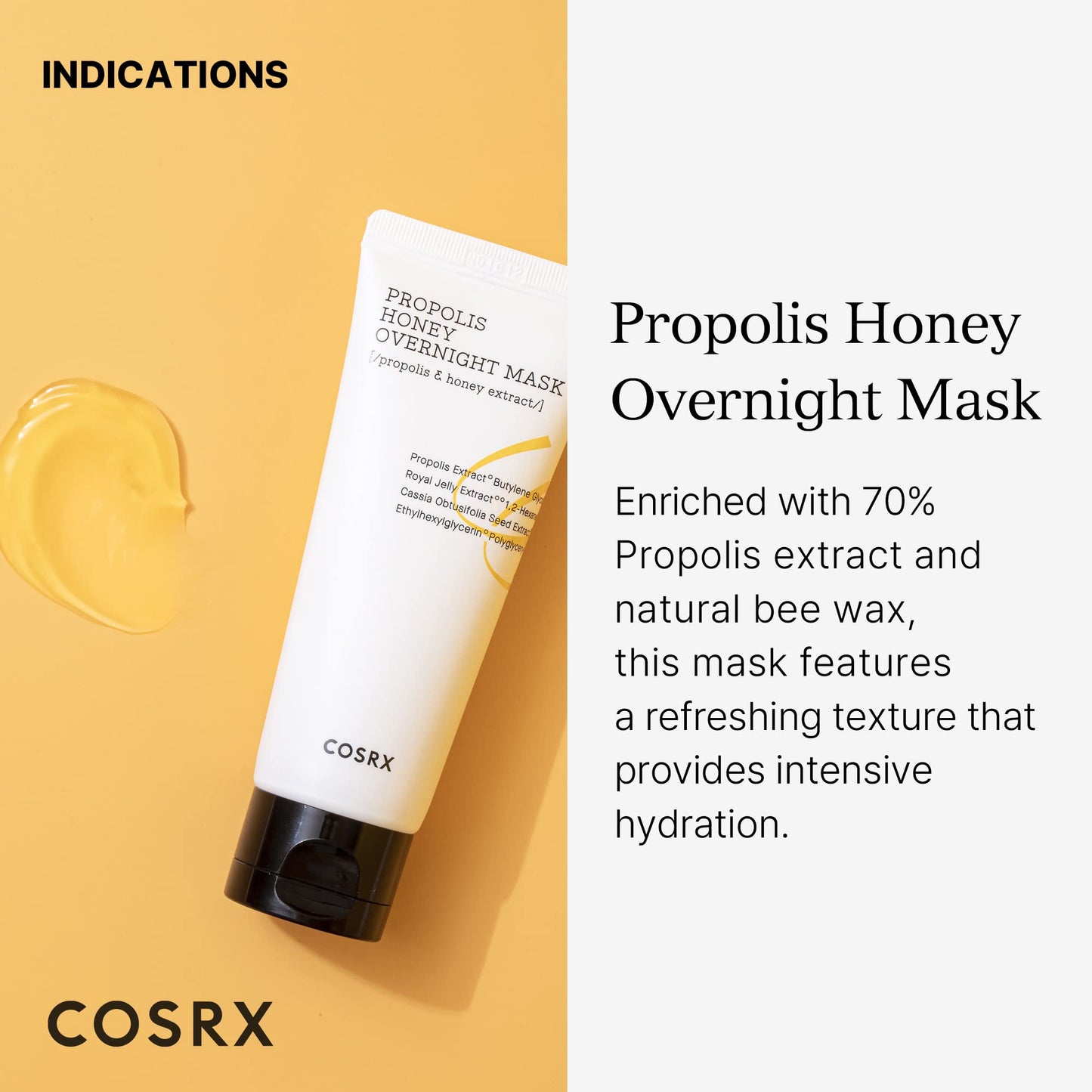 COSRX Ultimate Moisturizing Honey Overnight Mask, 60ml