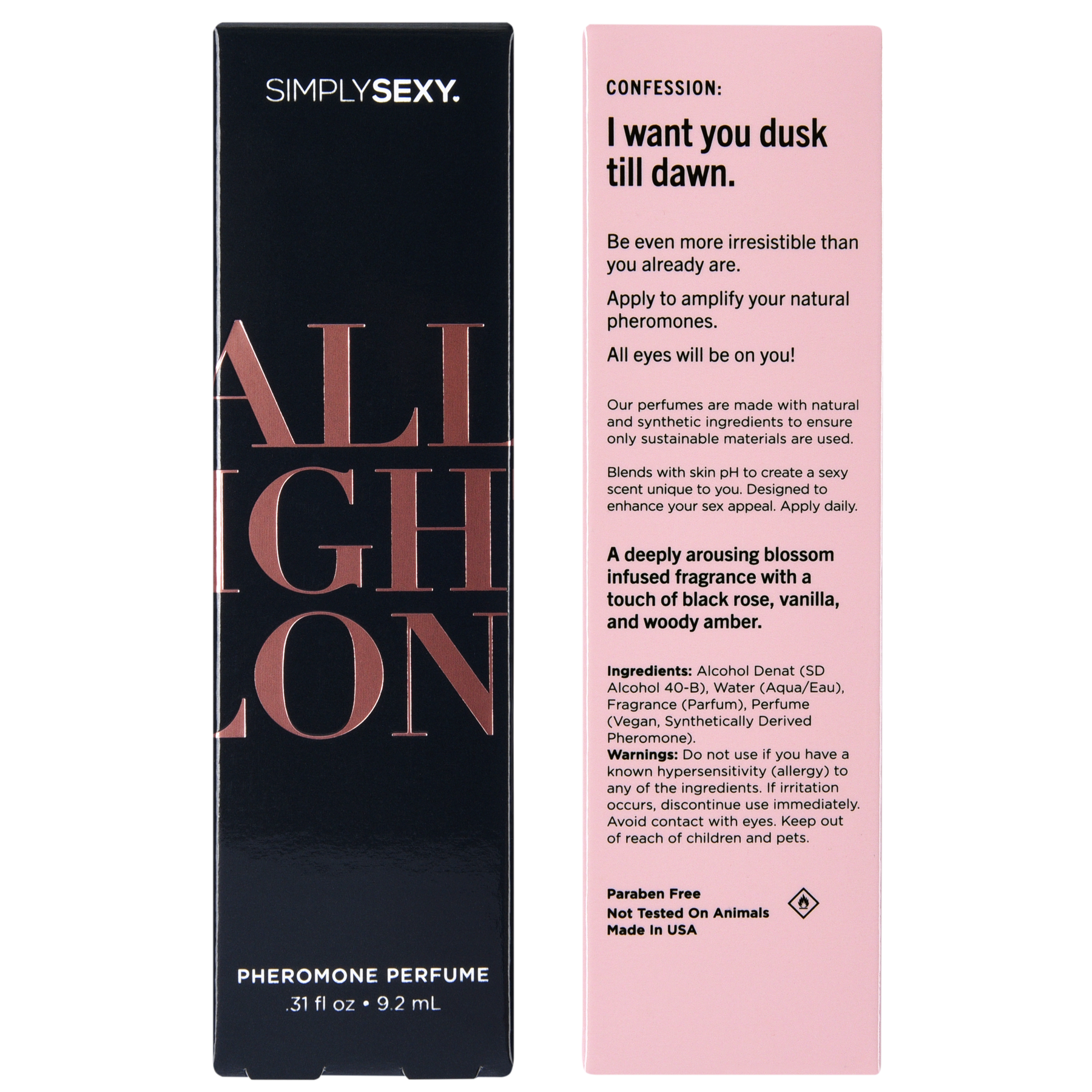 SIMPLY SEXY PHEROMONE PERFUME SPRAY - ALL NIGHT LONG - 0.31 floz | 9.2mL