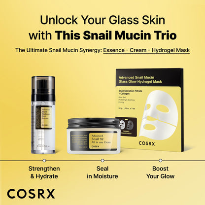 COSRX Advanced Snail Radiance Dual Essence – 80 mL / 2.7 fl. oz | Brightening & Hydrating Korean Skincare