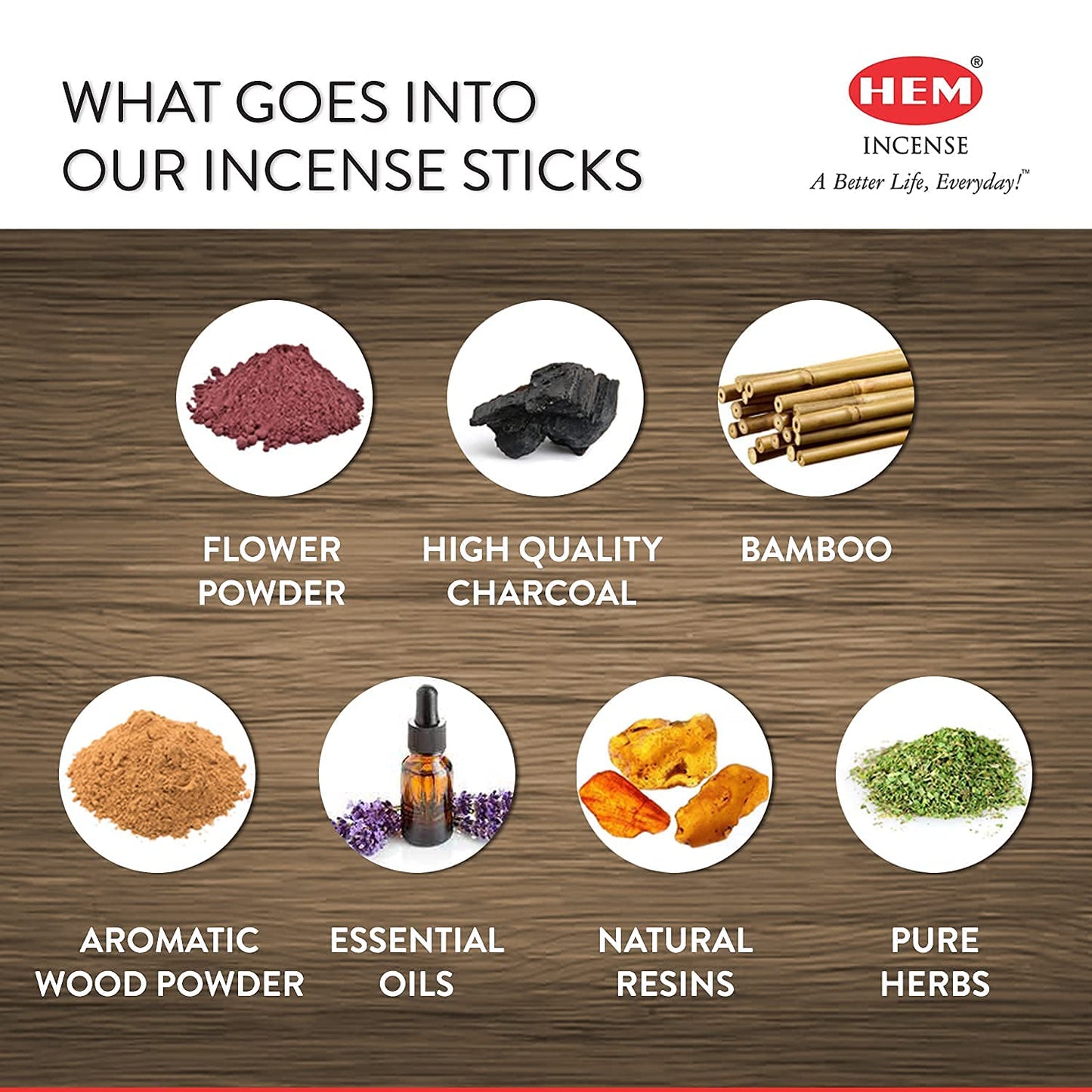 Hem Vanilla Incense Sticks (6 Packets Of 20 Sticks Each)