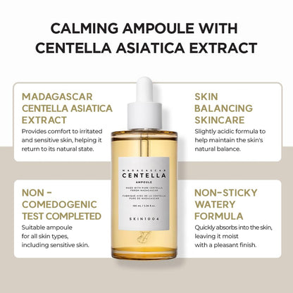 SKIN1004 Madagascar Centella Ampoule 55ml 1.85 fl.oz Centella Asiatica, Facial Serum, Vegan, For Sensitive Skin