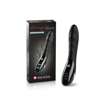 Mystim Sizzling Simon eStim Vibrator, Black Edition