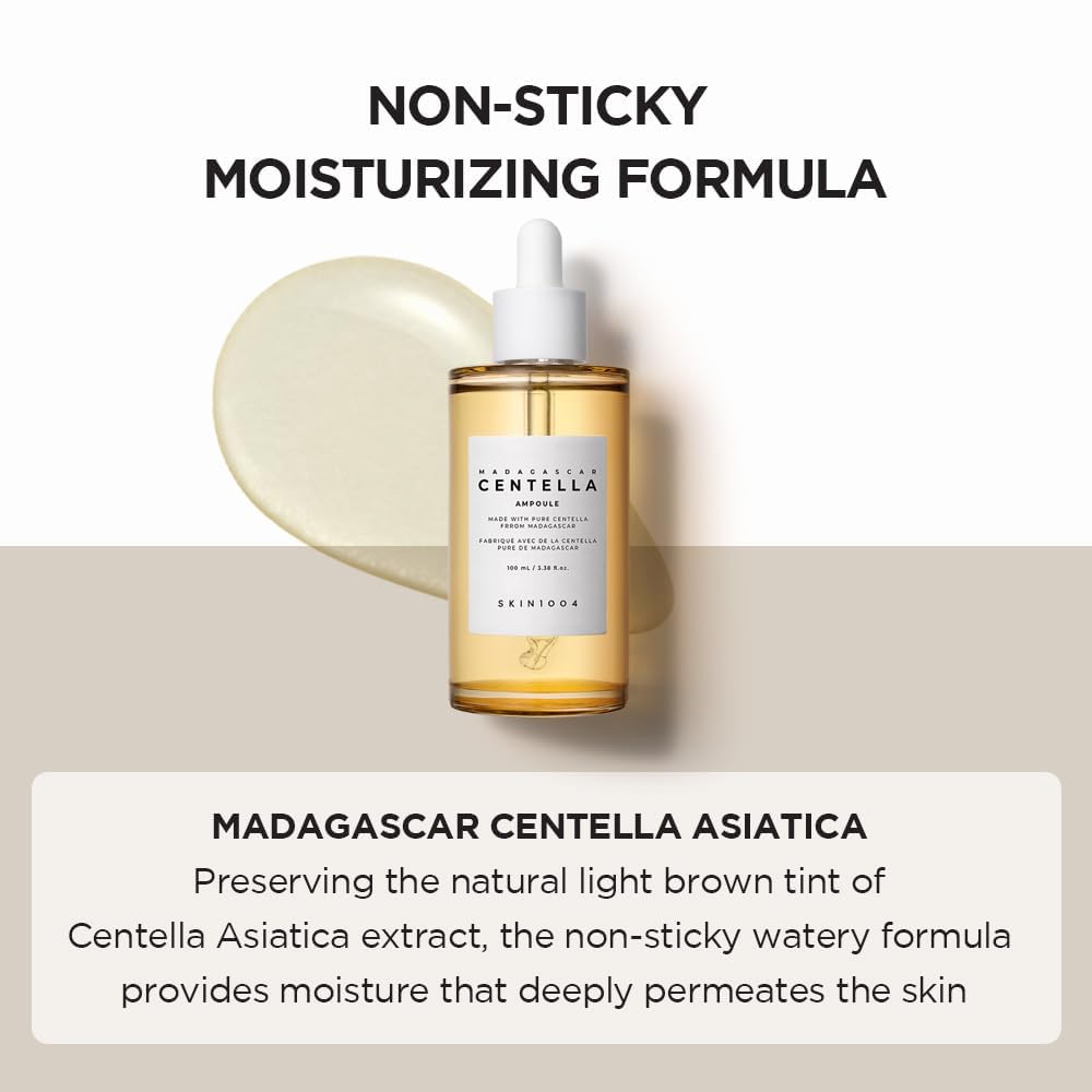 SKIN1004 Madagascar Centella Ampoule 55ml 1.85 fl.oz Centella Asiatica, Facial Serum, Vegan, For Sensitive Skin
