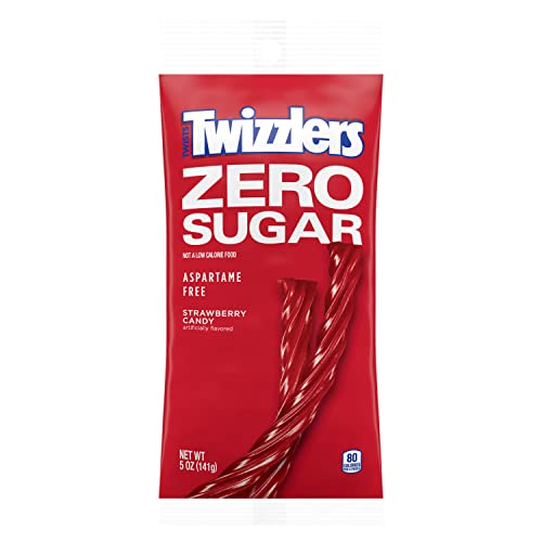 Sugar Free Strawberry Twizzlers 5 Ounce Theater Size Pack 1 Bag