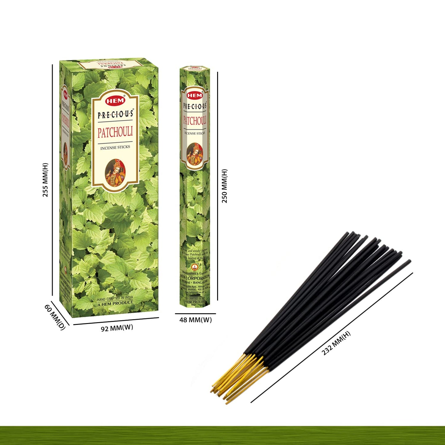 HEM Incense Sticks - Fragrance Patchouli - 120 Sticks
