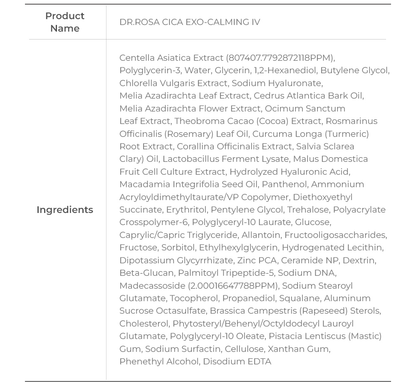 DR.ROSA Cica Exo-Calming IV (15 mL)