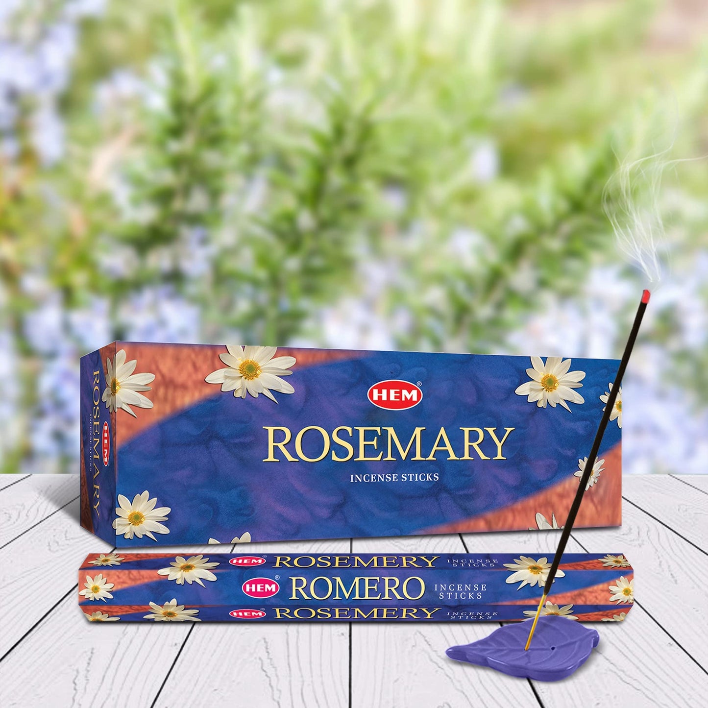 Rosemery (Rosemary) - Box of Six 20 Stick Hex Tubes - HEM Incense Hand Rolled In India