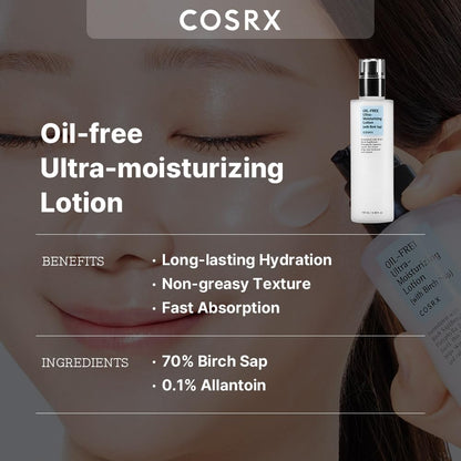 Cosrx Oil-free Ultra-moisturizing Lotion with Birch Sap
