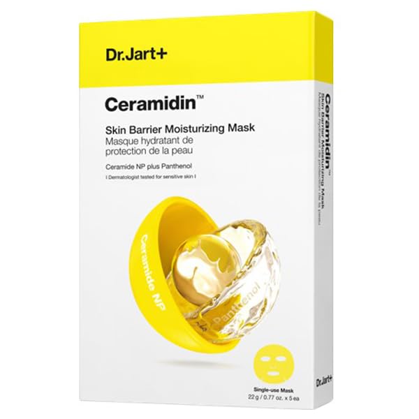 Ceramidin Skin Barrier Moisturizing Mask by Dr. Jart+ for Unisex - 5 x 0.77 oz Mask