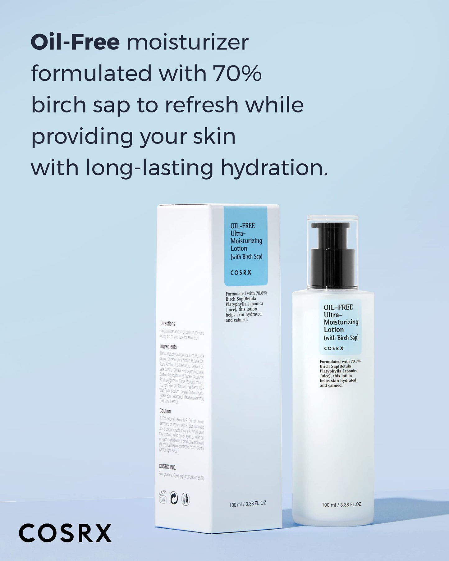 Cosrx Oil-free Ultra-moisturizing Lotion with Birch Sap