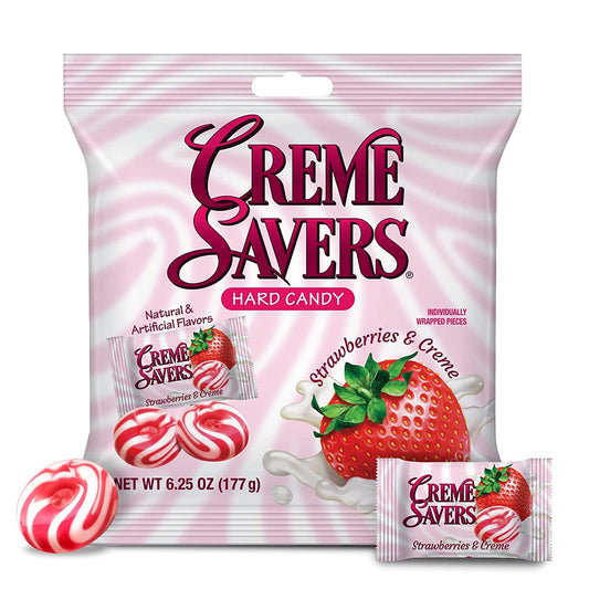 Creme Savers Strawberry & Creme Hard Candy (177 g Bag)