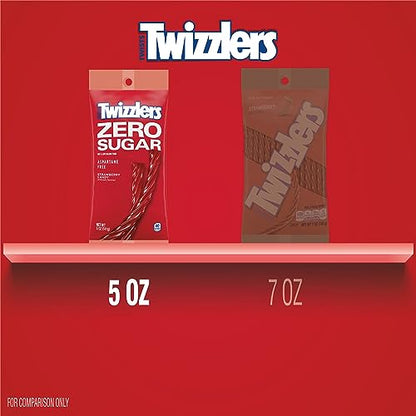 Sugar Free Strawberry Twizzlers 5 Ounce Theater Size Pack 1 Bag