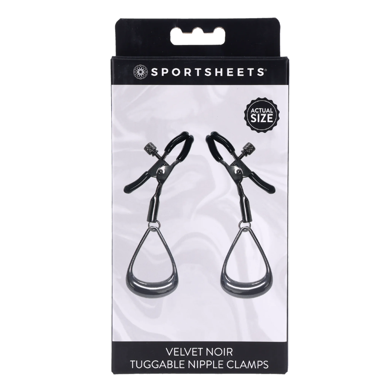Velvet Noir Tuggable Nipple Clamps