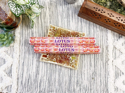 Lotus - Box of Six 20 Stick Tubes - HEM Incense